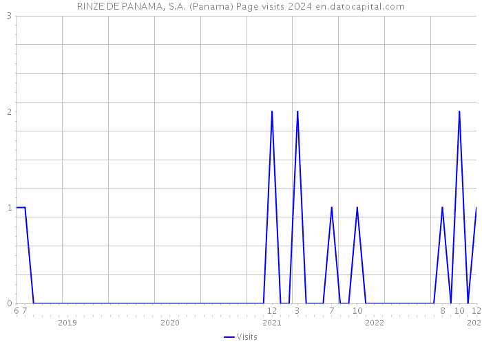 RINZE DE PANAMA, S.A. (Panama) Page visits 2024 