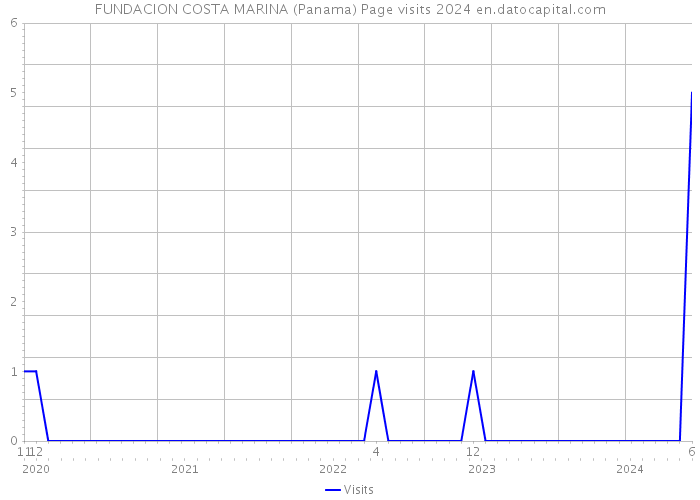 FUNDACION COSTA MARINA (Panama) Page visits 2024 