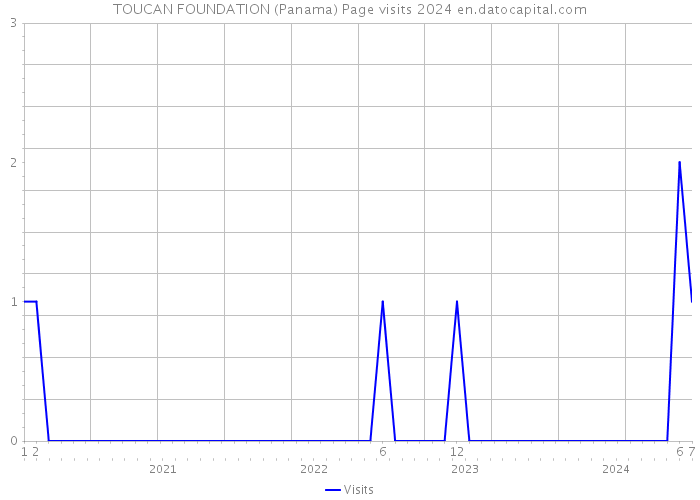 TOUCAN FOUNDATION (Panama) Page visits 2024 