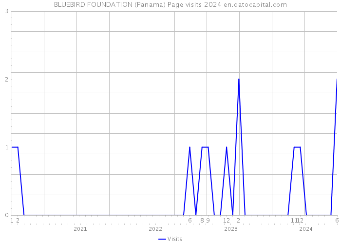 BLUEBIRD FOUNDATION (Panama) Page visits 2024 