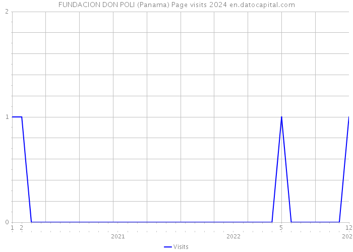 FUNDACION DON POLI (Panama) Page visits 2024 