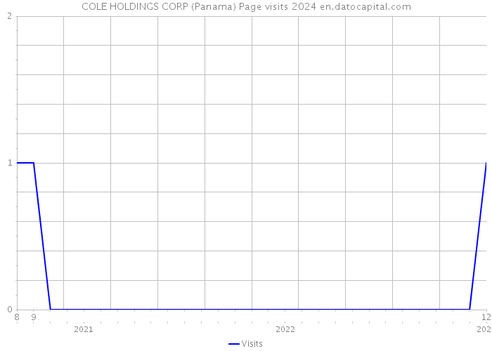 COLE HOLDINGS CORP (Panama) Page visits 2024 