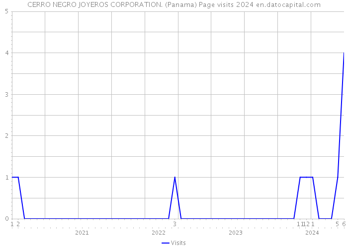 CERRO NEGRO JOYEROS CORPORATION. (Panama) Page visits 2024 
