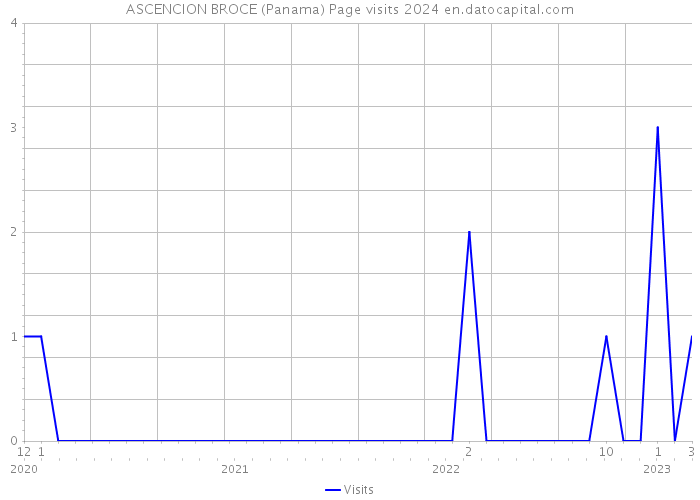 ASCENCION BROCE (Panama) Page visits 2024 