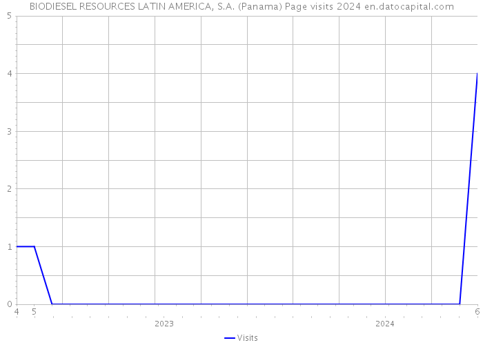 BIODIESEL RESOURCES LATIN AMERICA, S.A. (Panama) Page visits 2024 