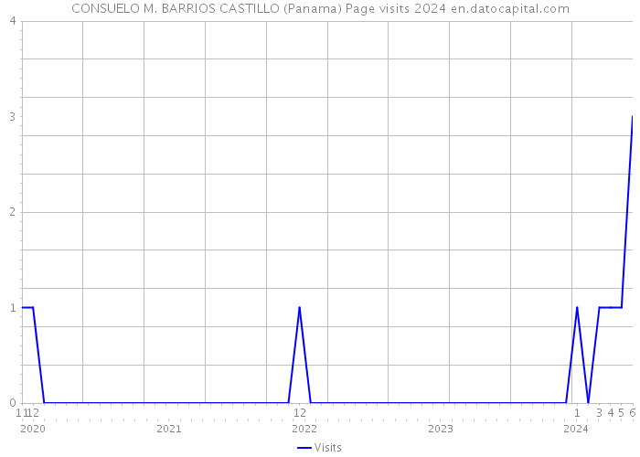 CONSUELO M. BARRIOS CASTILLO (Panama) Page visits 2024 