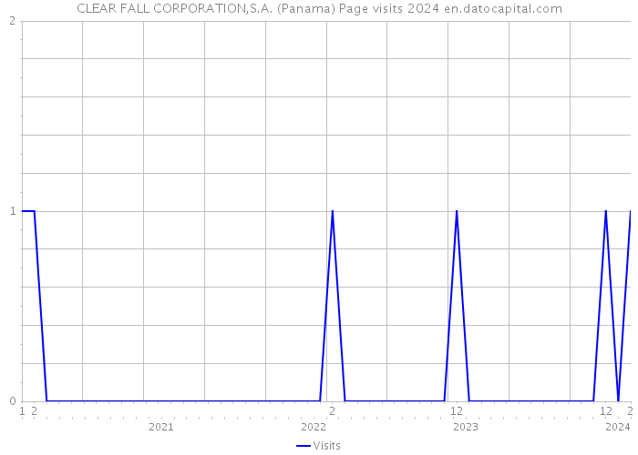 CLEAR FALL CORPORATION,S.A. (Panama) Page visits 2024 