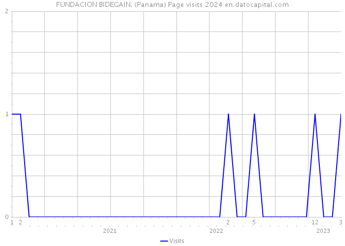 FUNDACION BIDEGAIN. (Panama) Page visits 2024 