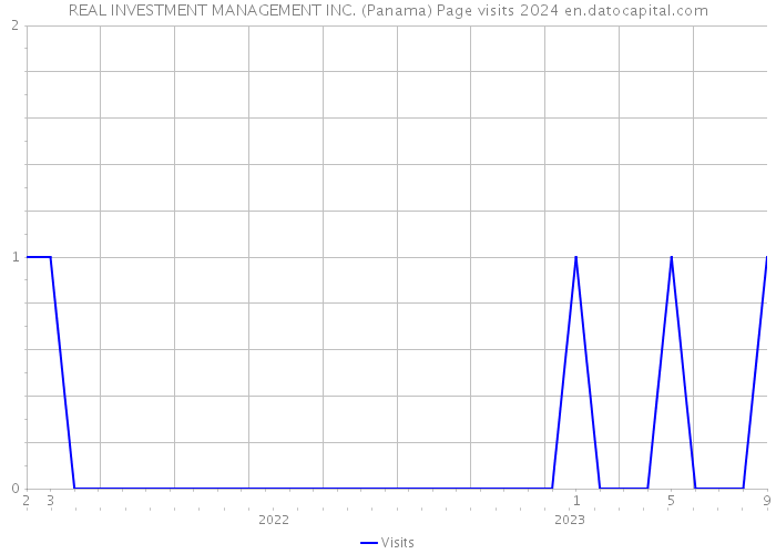 REAL INVESTMENT MANAGEMENT INC. (Panama) Page visits 2024 