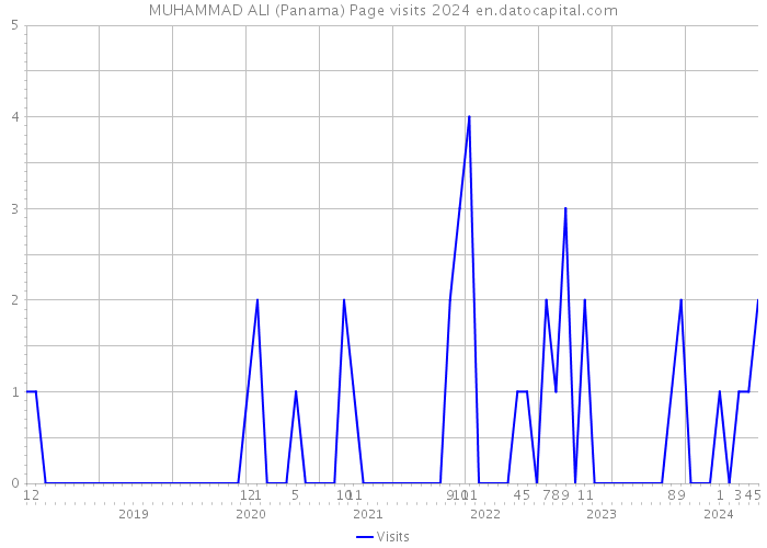 MUHAMMAD ALI (Panama) Page visits 2024 