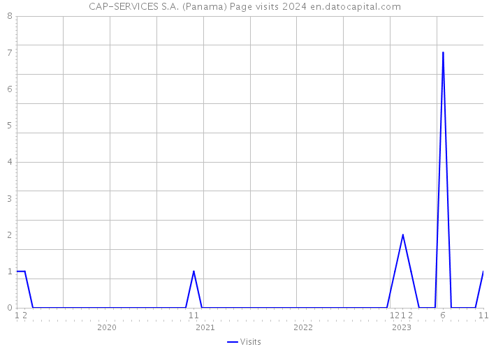 CAP-SERVICES S.A. (Panama) Page visits 2024 