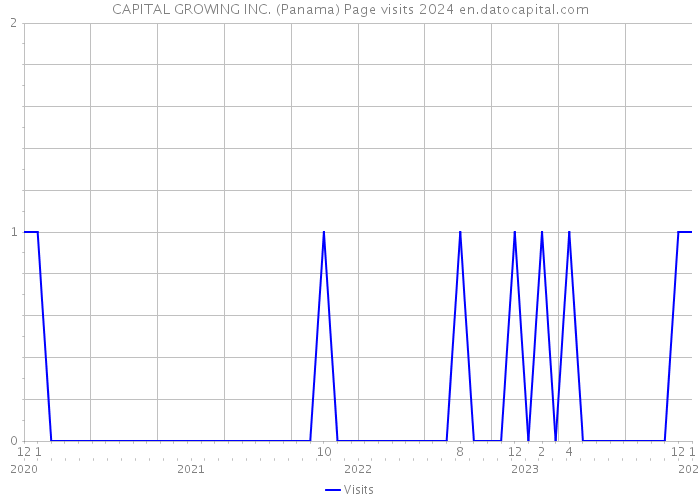 CAPITAL GROWING INC. (Panama) Page visits 2024 