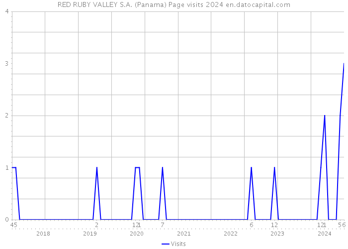 RED RUBY VALLEY S.A. (Panama) Page visits 2024 