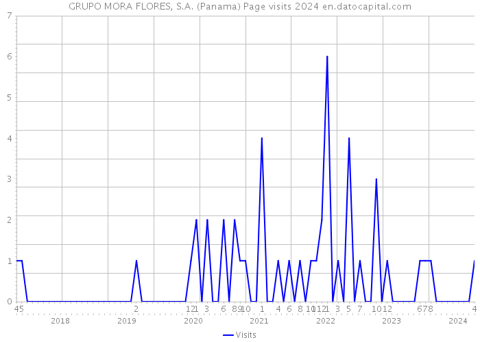 GRUPO MORA FLORES, S.A. (Panama) Page visits 2024 