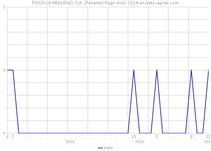 FINCA LA REALIDAD, S.A. (Panama) Page visits 2024 