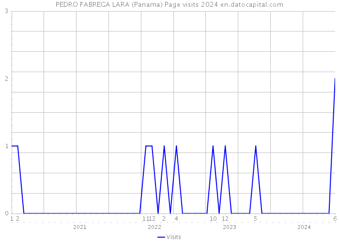 PEDRO FABREGA LARA (Panama) Page visits 2024 