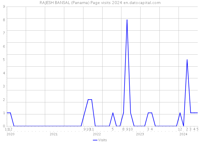 RAJESH BANSAL (Panama) Page visits 2024 