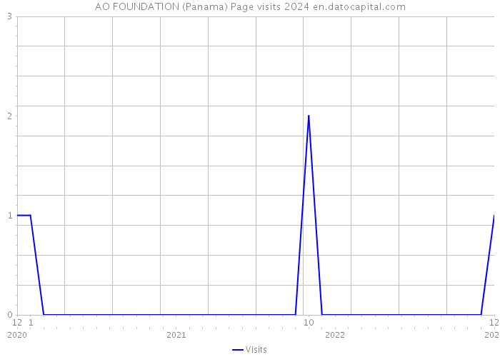 AO FOUNDATION (Panama) Page visits 2024 