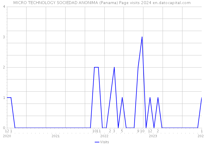 MICRO TECHNOLOGY SOCIEDAD ANONIMA (Panama) Page visits 2024 