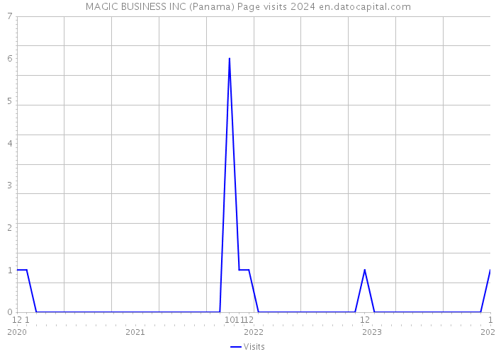 MAGIC BUSINESS INC (Panama) Page visits 2024 