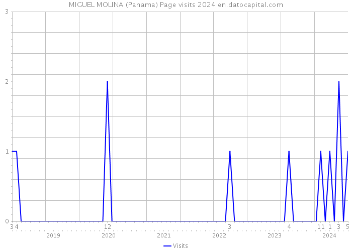 MIGUEL MOLINA (Panama) Page visits 2024 