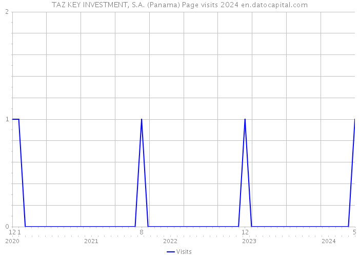 TAZ KEY INVESTMENT, S.A. (Panama) Page visits 2024 
