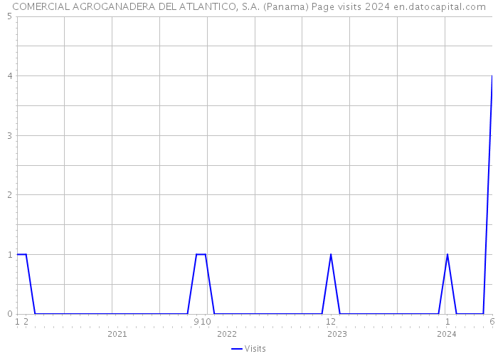 COMERCIAL AGROGANADERA DEL ATLANTICO, S.A. (Panama) Page visits 2024 