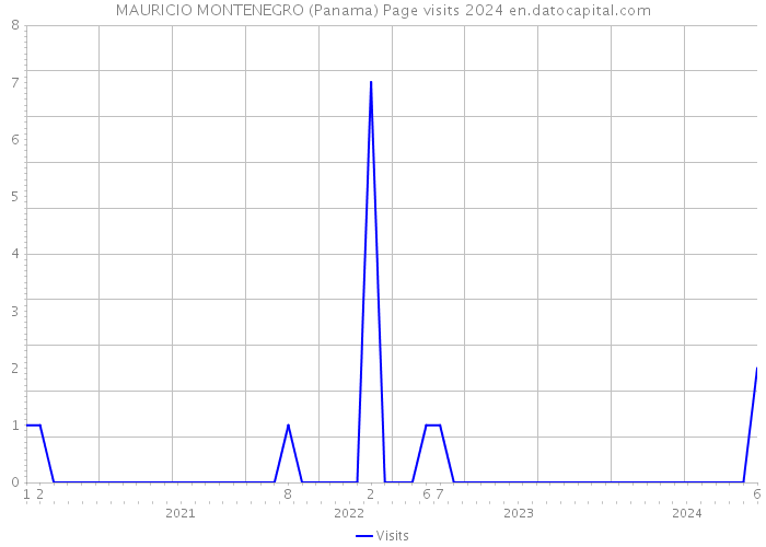MAURICIO MONTENEGRO (Panama) Page visits 2024 