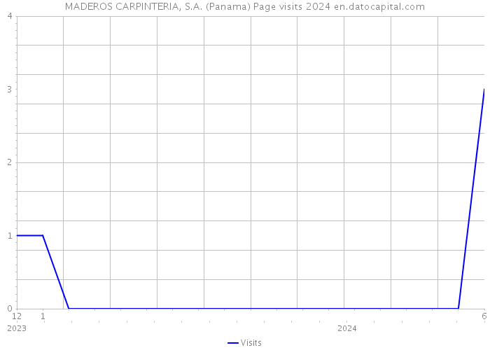 MADEROS CARPINTERIA, S.A. (Panama) Page visits 2024 