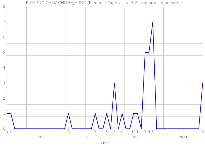 RICARDO CAMACHO FAJARDO (Panama) Page visits 2024 