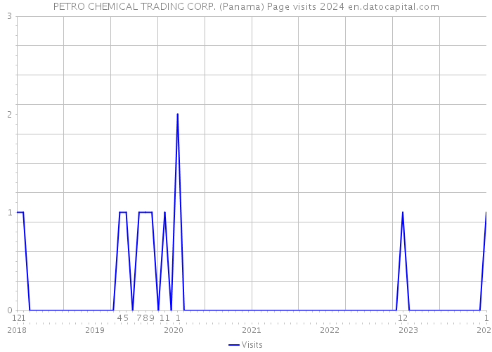 PETRO CHEMICAL TRADING CORP. (Panama) Page visits 2024 