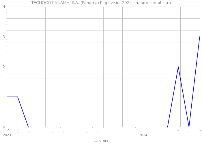 TECNOCO PANAMA, S.A. (Panama) Page visits 2024 