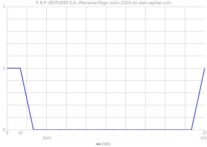 P & P VENTURES S.A. (Panama) Page visits 2024 