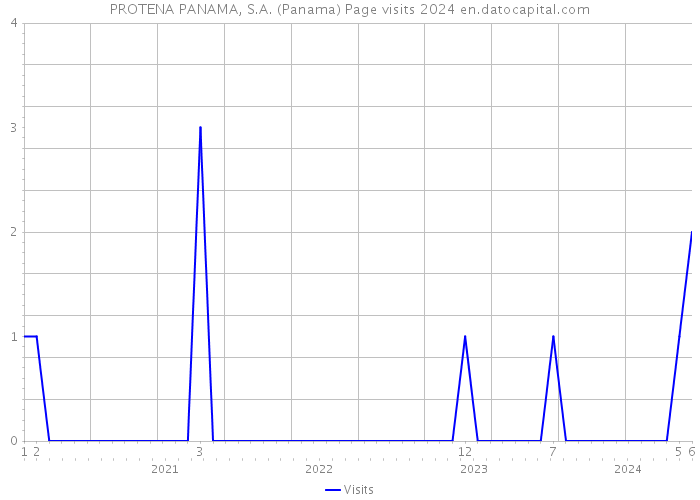 PROTENA PANAMA, S.A. (Panama) Page visits 2024 
