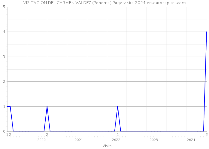 VISITACION DEL CARMEN VALDEZ (Panama) Page visits 2024 