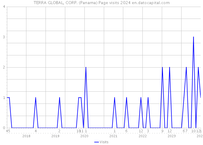 TERRA GLOBAL, CORP. (Panama) Page visits 2024 