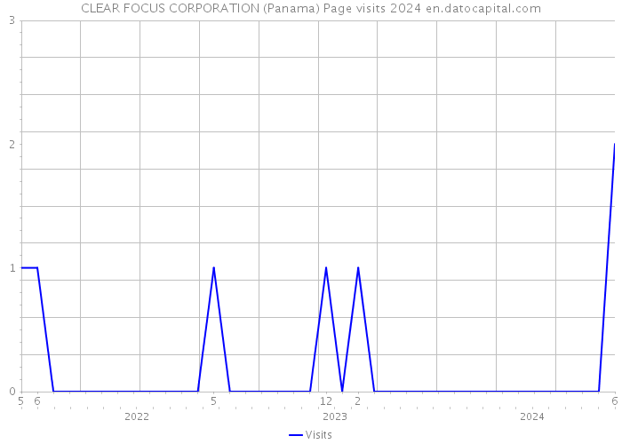 CLEAR FOCUS CORPORATION (Panama) Page visits 2024 