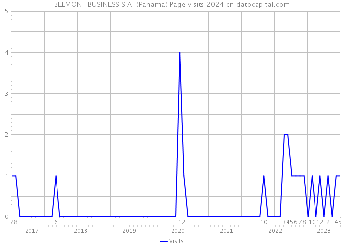 BELMONT BUSINESS S.A. (Panama) Page visits 2024 