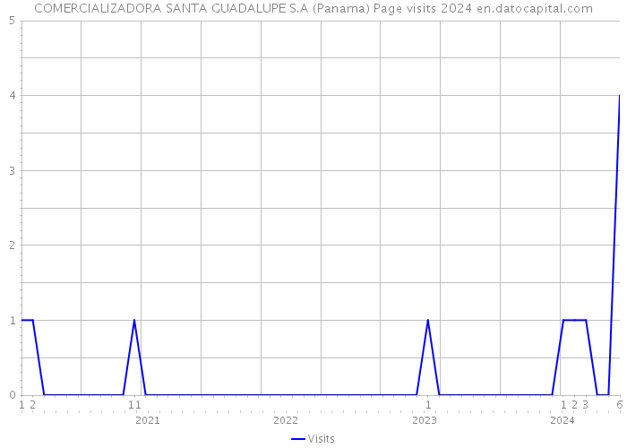 COMERCIALIZADORA SANTA GUADALUPE S.A (Panama) Page visits 2024 