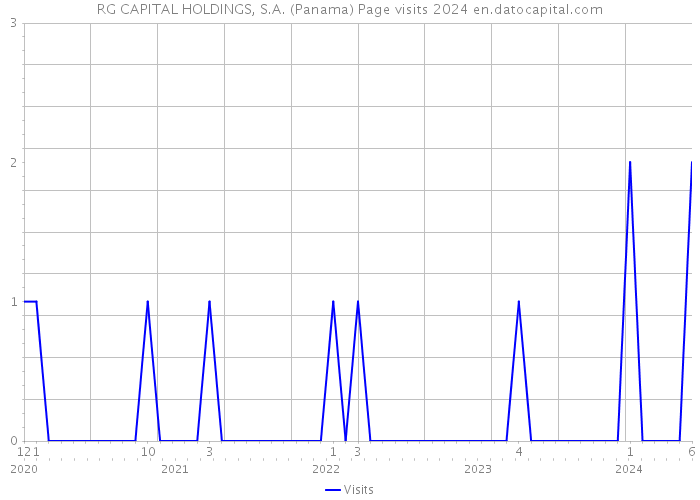 RG CAPITAL HOLDINGS, S.A. (Panama) Page visits 2024 