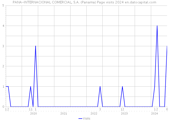 PANA-INTERNACIONAL COMERCIAL, S.A. (Panama) Page visits 2024 
