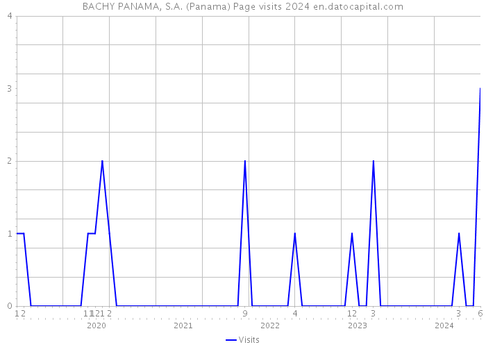BACHY PANAMA, S.A. (Panama) Page visits 2024 
