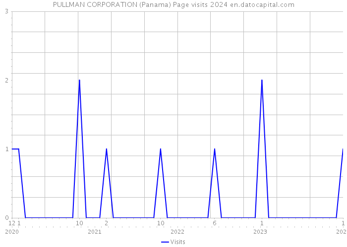PULLMAN CORPORATION (Panama) Page visits 2024 