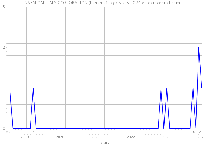 NAEM CAPITALS CORPORATION (Panama) Page visits 2024 