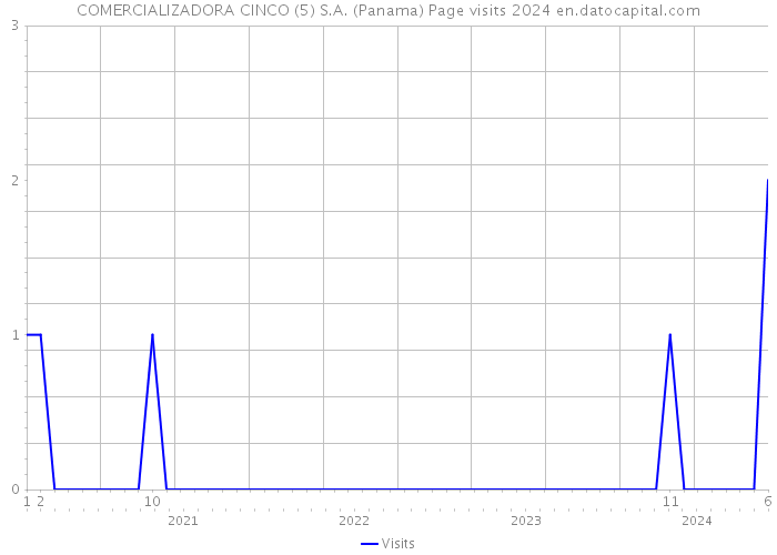 COMERCIALIZADORA CINCO (5) S.A. (Panama) Page visits 2024 