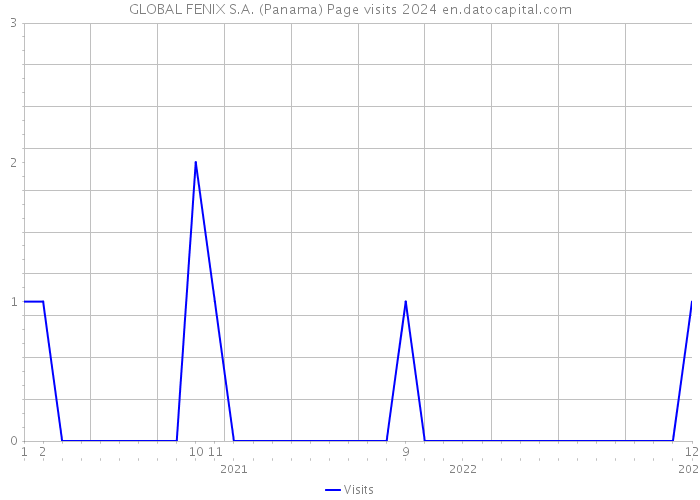 GLOBAL FENIX S.A. (Panama) Page visits 2024 
