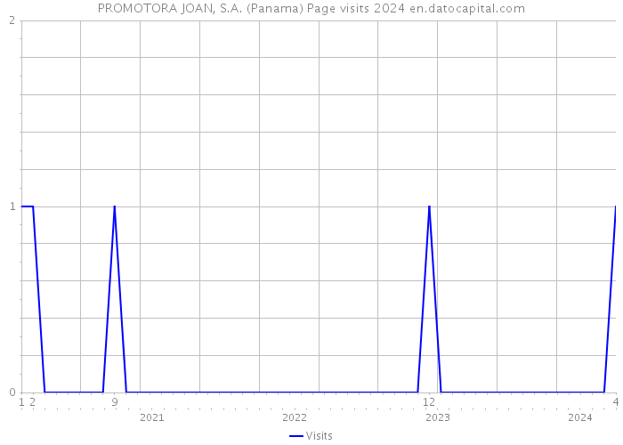 PROMOTORA JOAN, S.A. (Panama) Page visits 2024 