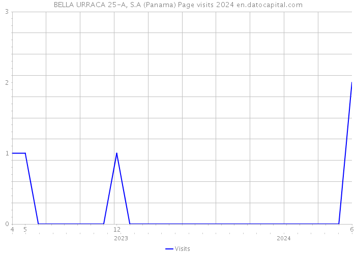 BELLA URRACA 25-A, S.A (Panama) Page visits 2024 