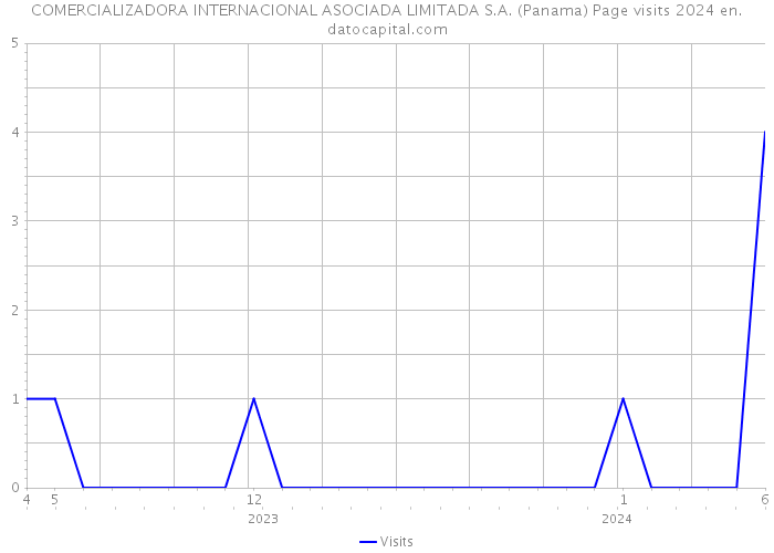 COMERCIALIZADORA INTERNACIONAL ASOCIADA LIMITADA S.A. (Panama) Page visits 2024 