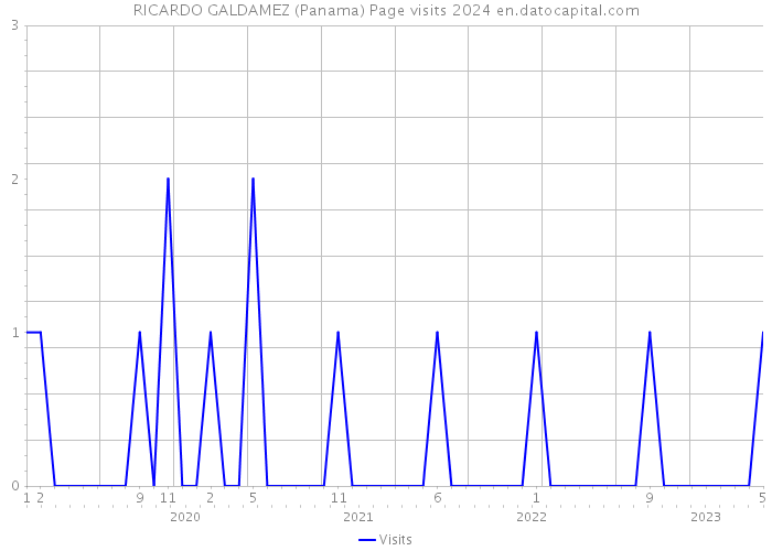 RICARDO GALDAMEZ (Panama) Page visits 2024 